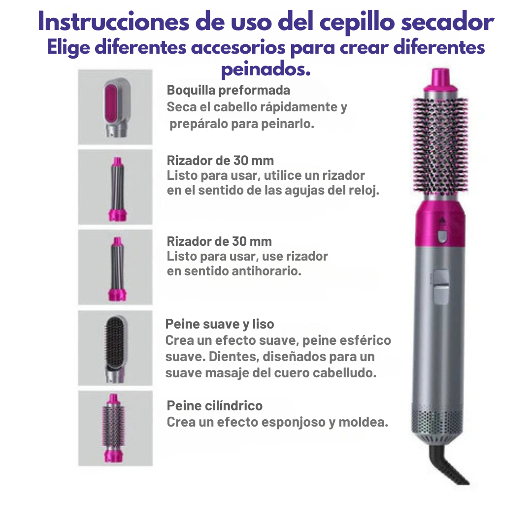 Cepillo secador - ELECTRIC BRUSH 5 EN 1