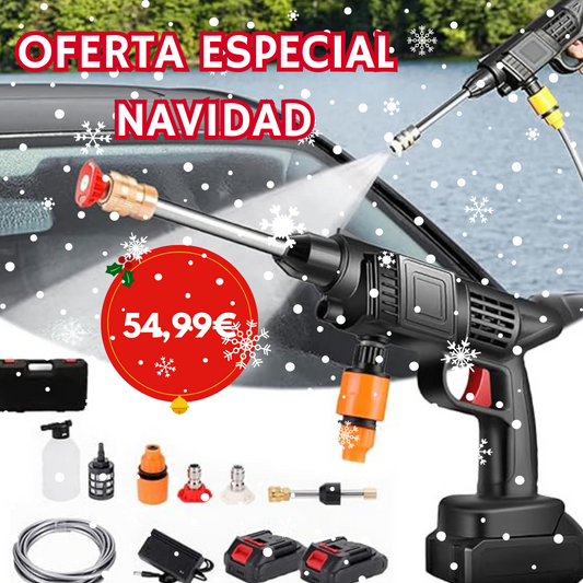 Hidrolimpiadora de alta presión - SUPER CLEANING GUN + 2 baterías GRATIS